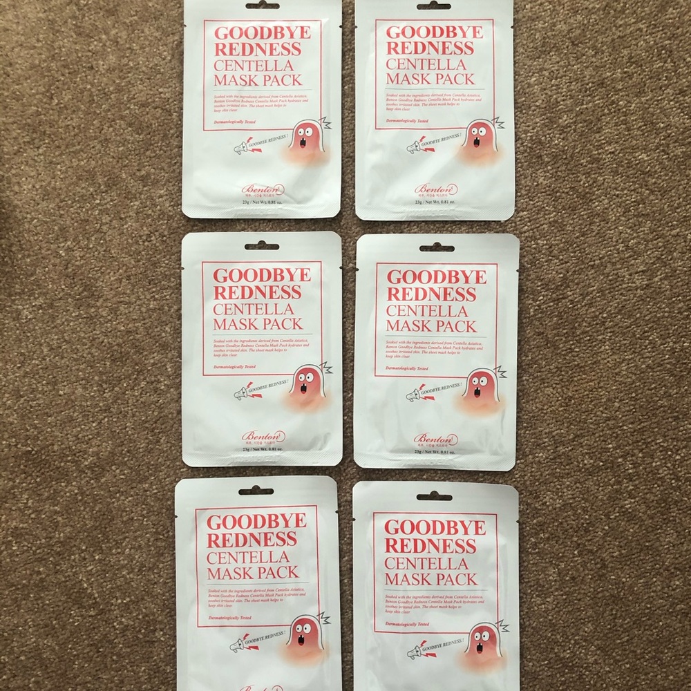 Benton Goodbye Redness Centella Mask Pack x6